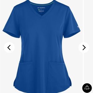 HH Works Royal Blue Scrub Top